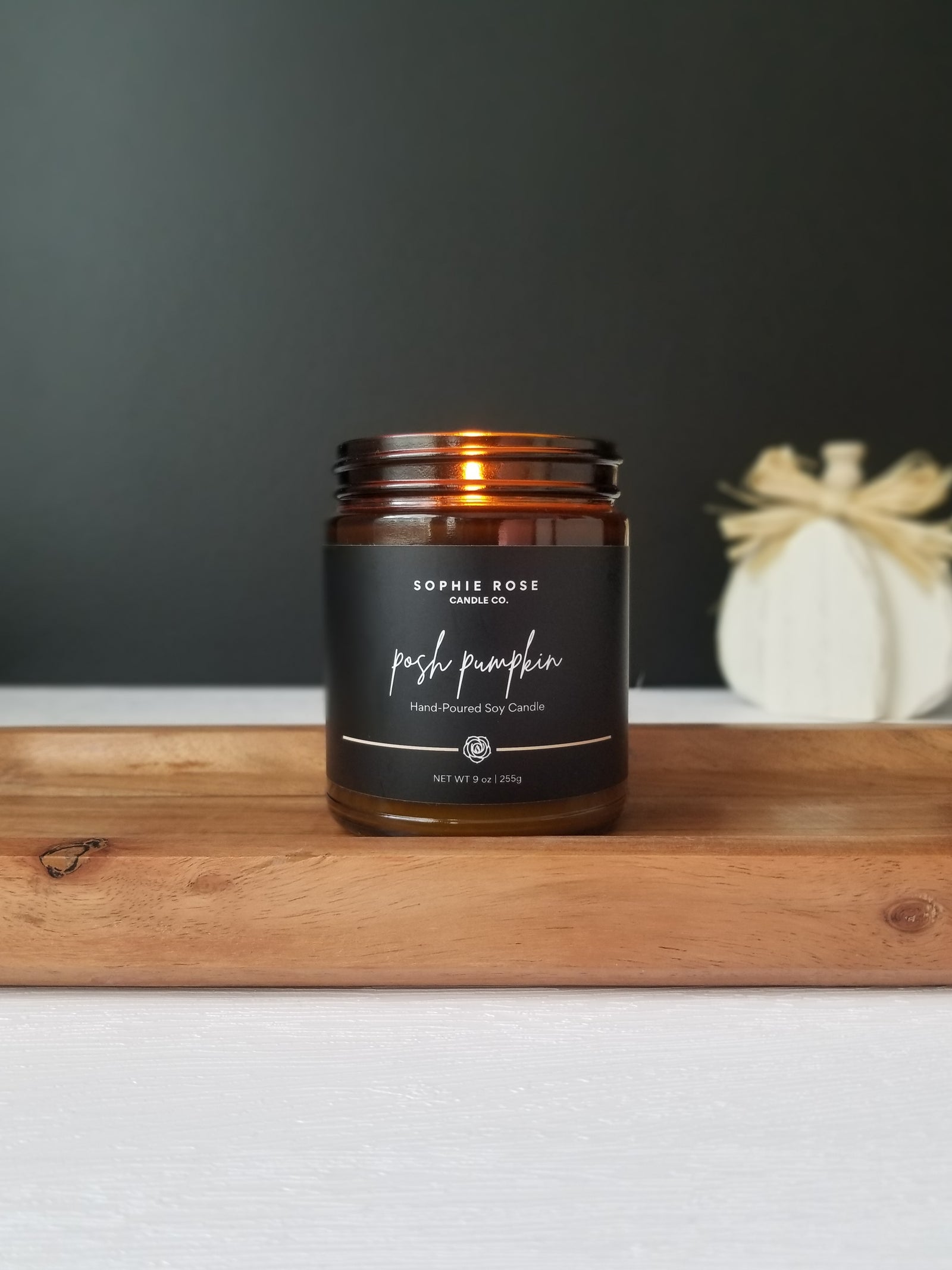 Posh Pumpkin Soy Candle by Sophie Rose Candle Co.