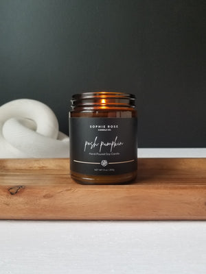 Posh Pumpkin Soy Candle by Sophie Rose Candle Co.