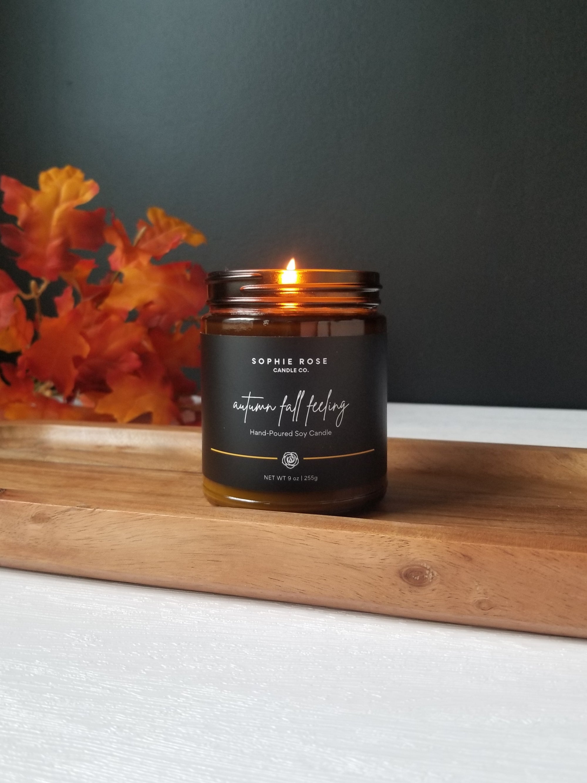 Autumn Fall Feeling Soy Candle by Sophie Rose Candle Co.
