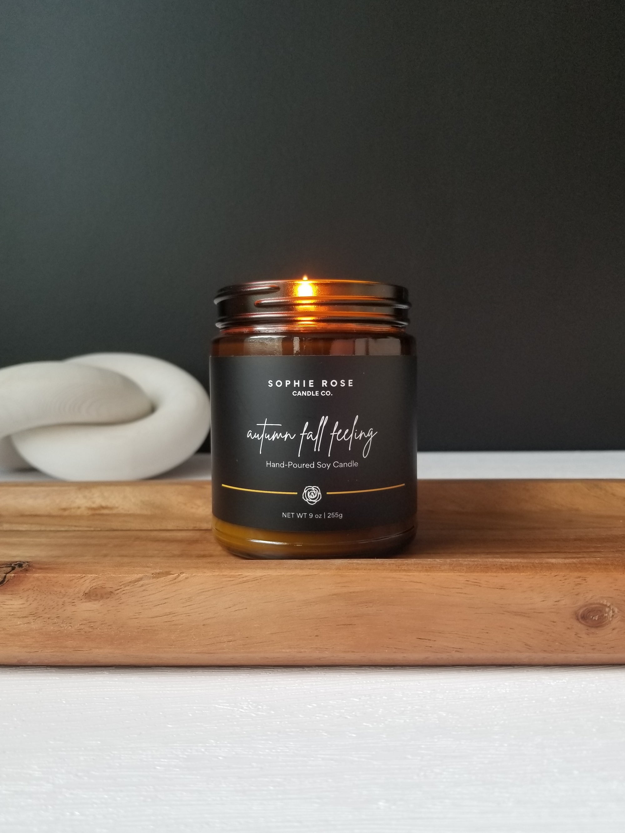 Autumn Fall Feeling Soy Candle by Sophie Rose Candle Co.