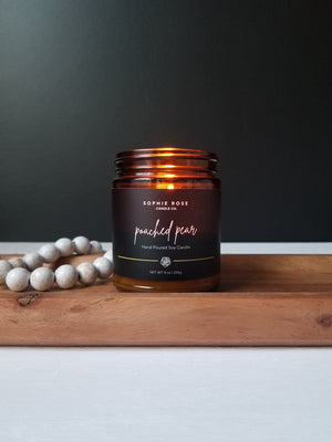 Poached Pear Soy Candle by Sophie Rose Candle Co.