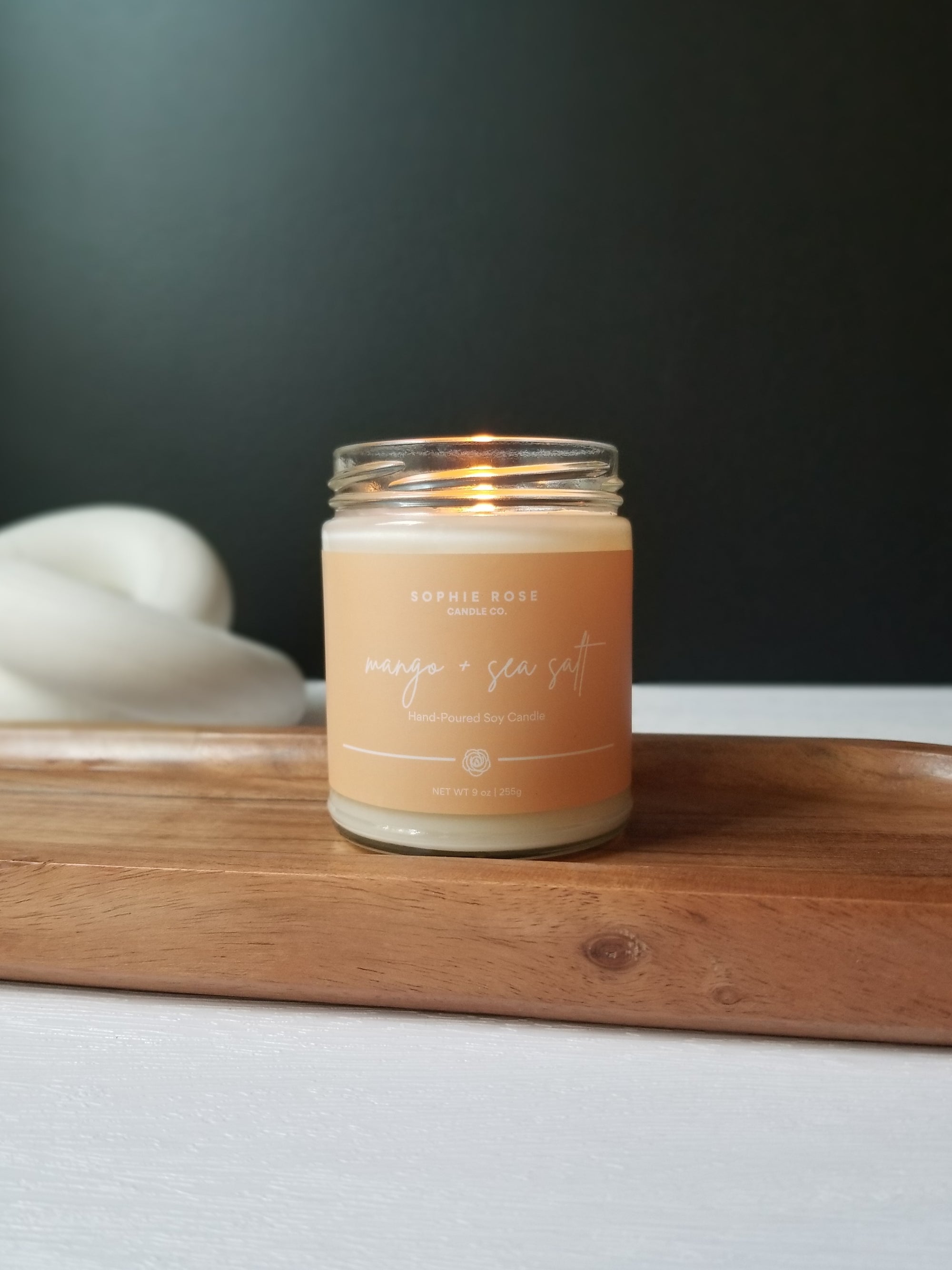 Mango + Sea Salt Soy Candle by Sophie Rose Candle Co.