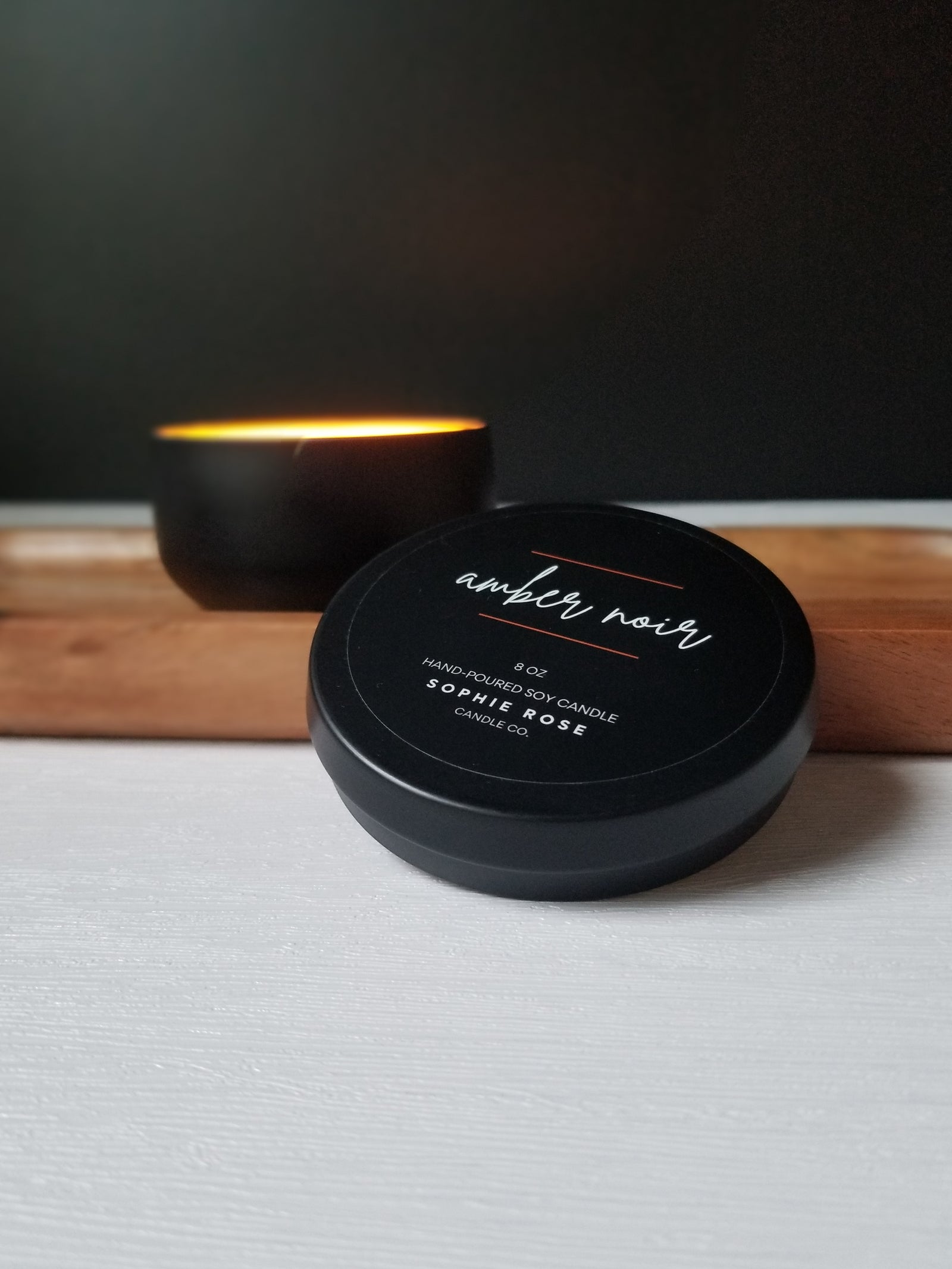 Amber Noir Black Luxe Travel Tin