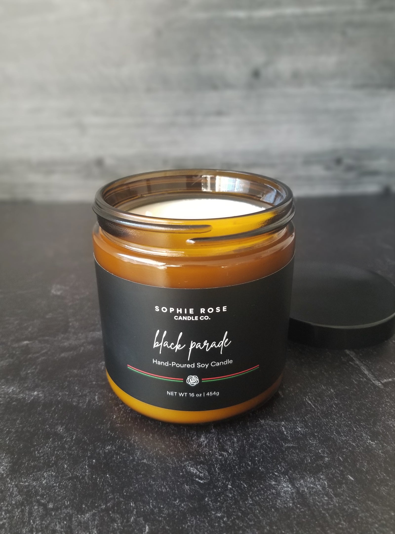 Black Parade Soy Candle by Sophie Rose Candle Co.